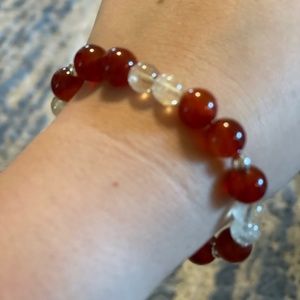 Carnelian and citrine bracelet